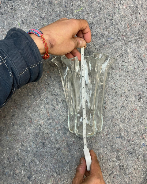 Clear Glass Floral Vase