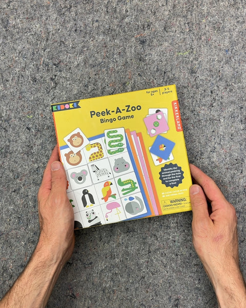 Kikkerland Peek-A-Zoo Bingo Game