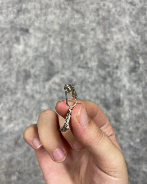 Silver Cowboy Boot Charm/Clip-On Earring
