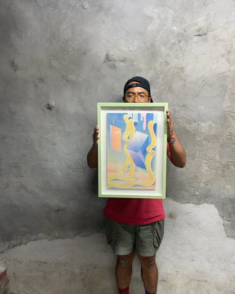 Abstract Framed Art, 14.5x20.5"