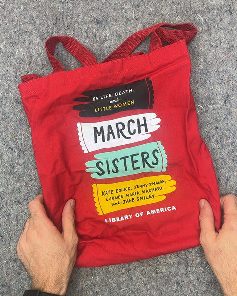 March Sisters Library of America Red Tote Bag
