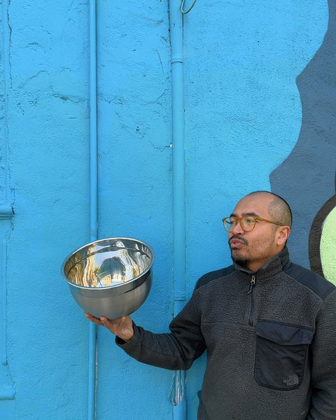 Large Stainless Steel Mixing Bowl, W11"
