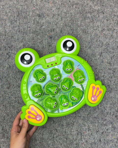 Green Frog Whack-A-Mole Game