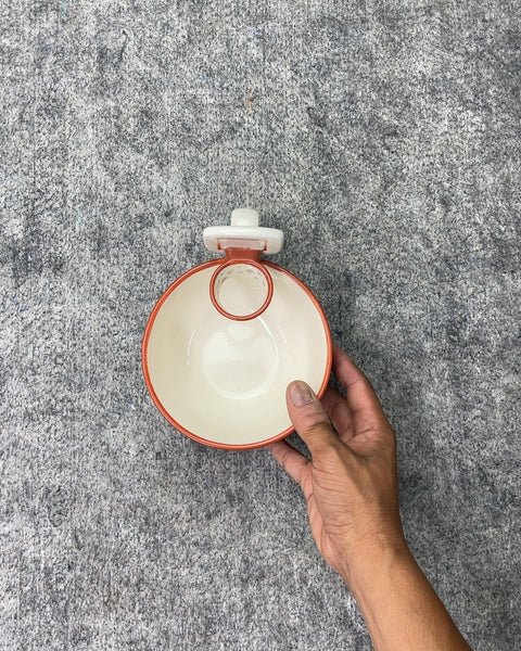 Basketball Shaped Ceramic Snack Bowl
