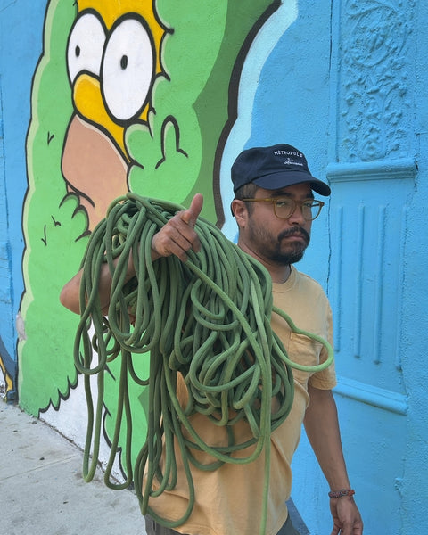 Green Climbing Rope