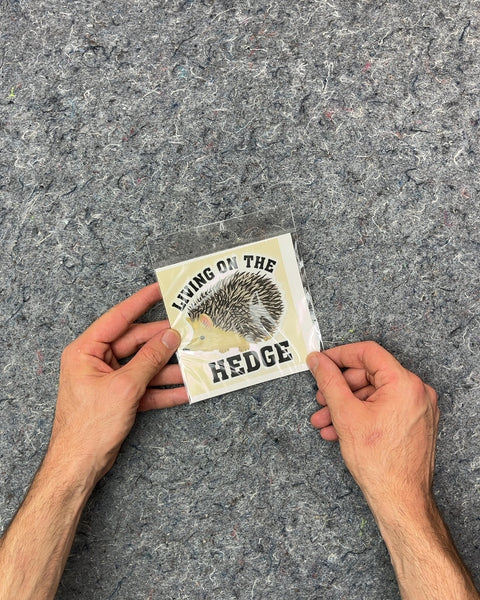 Living On The Hedge Hedgehog Big Sticker