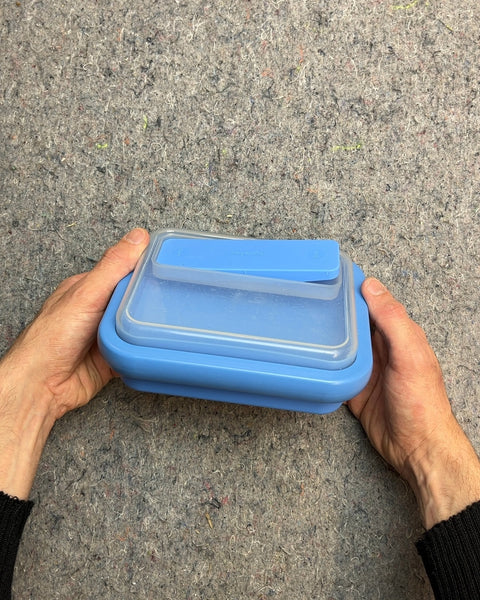 Blue Collapsible Food Storage Container