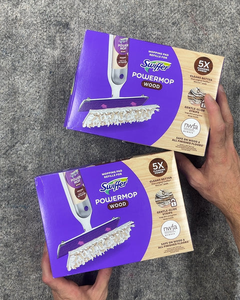 Swiffer Powermop Wood Mopping Pad Refills, 2 Pack
