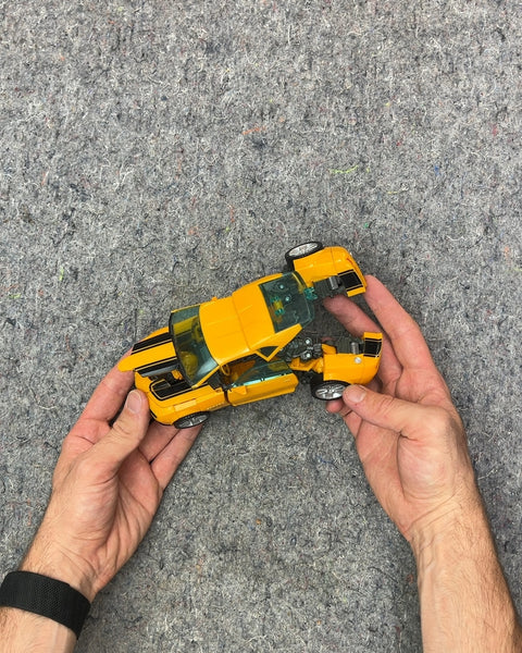 Yellow Transforming Toy Car