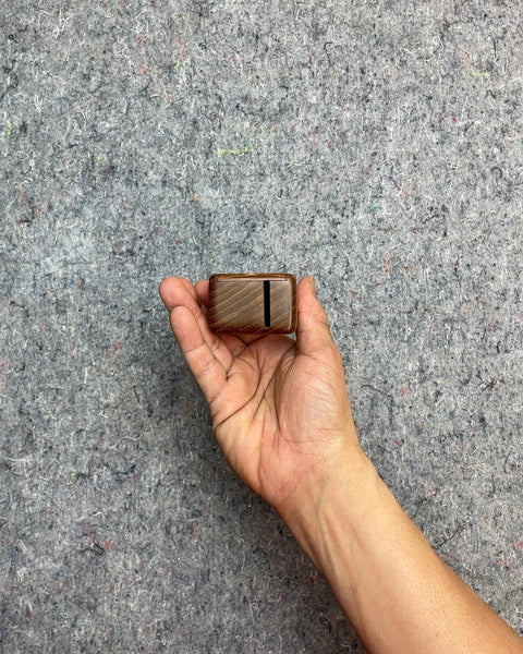 Vintage Handmade Maple Stamp Holder/Dispenser