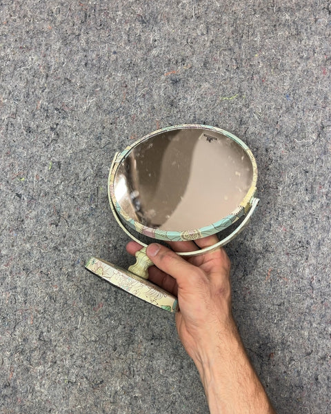 Floral Oval Vanity Mirror