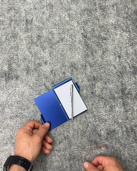 Blue Mini Notebook with Pen