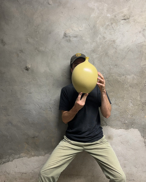 Sexy West Elm Round Ceramic Vase, H14"