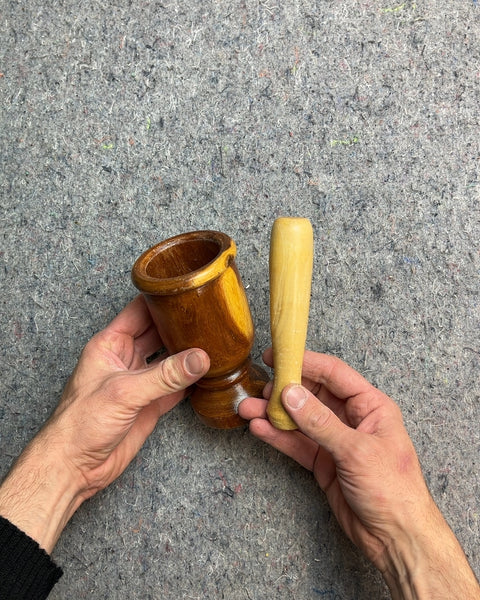 Sexy Wooden Mortar and Pestle