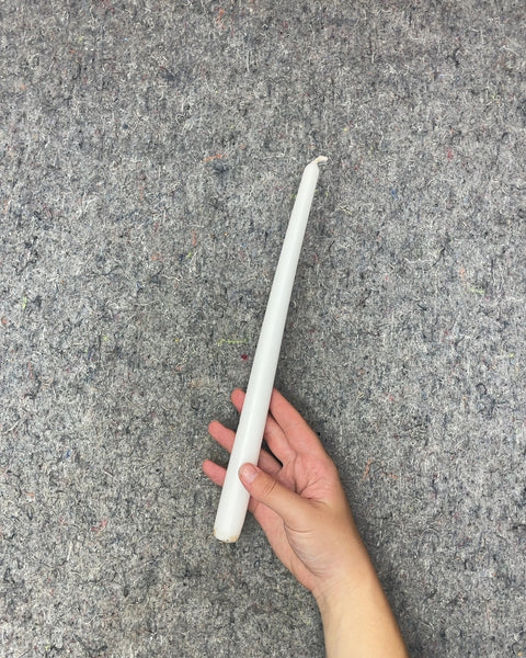 White Taper Candle