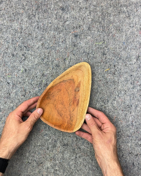 Sembla Wooden Triangular Tray, 9"