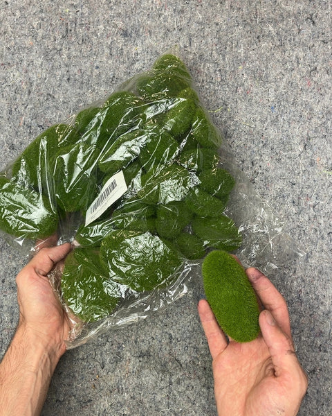 Artificial Moss Rocks for Decor