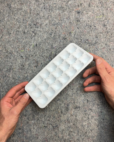 White Plastic Ice Cube Tray