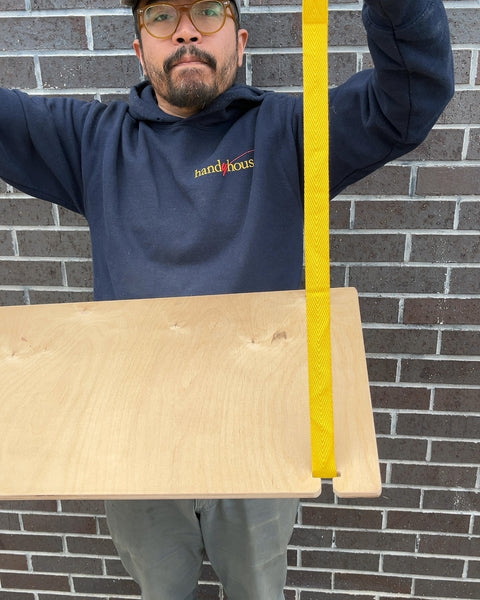 Super Sexy Plywood Hanging Shelf From Georgia, 14.5x35"