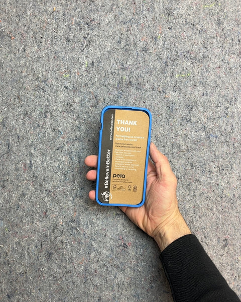 Pela Blue MagSafe Compost Phone Case, iPhone 15 Plus
