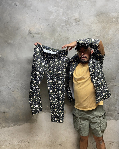 Wildfang Daisy Floral Print Suit, Blazer Sz S & Pants Sz 5