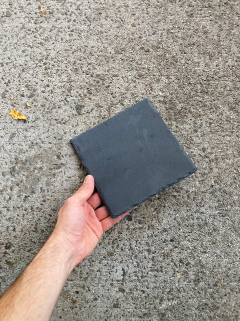 Pretty Large Slate Coaster That Could Hold A Teapot
