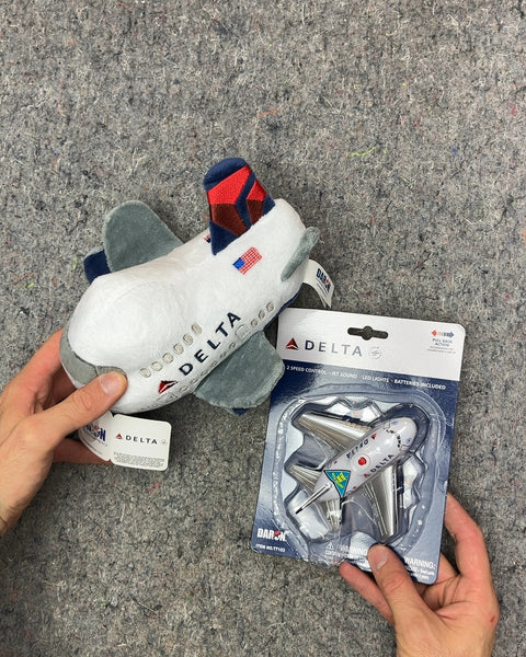 Plush and Toy Airplanes For A Kid Who Is Really Into Delta