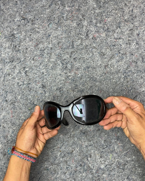 Black Oval Frame Sunglasses
