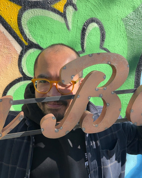 Long Beach Metal Sign, 5ft