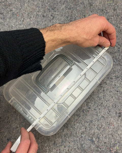 Clear Plastic Storage Box with Lid, 7x11"