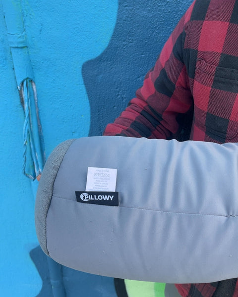 Pillowy Gray Travel Pillow