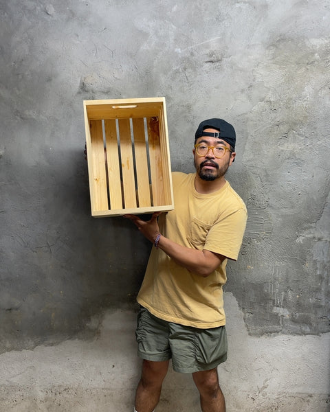 Wooden Storage Crate, 17x10x13"
