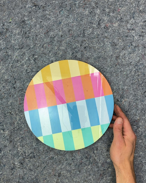 Colorful Striped Lazy Susan, 10"
