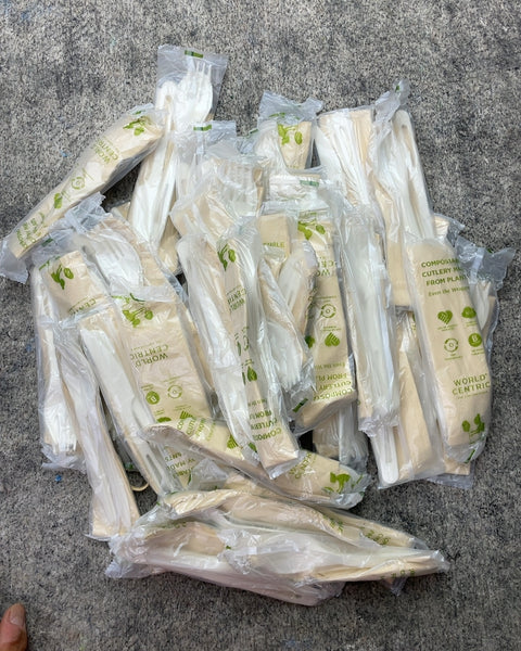 ~20 World Centric Compostable Cutlery Set