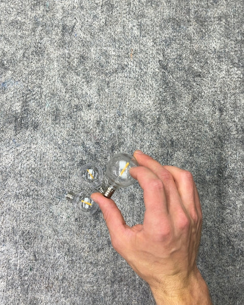 Three Clear LED Lightbulbs