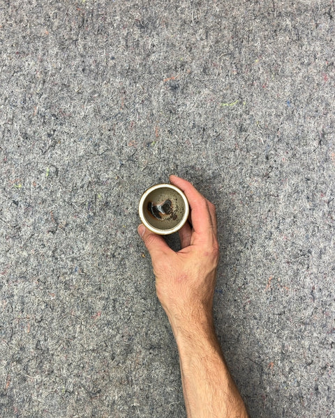 Small Glazed Ceramic Pot, W2"