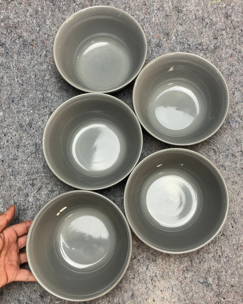 Big-ish Gray Ceramic Bowls