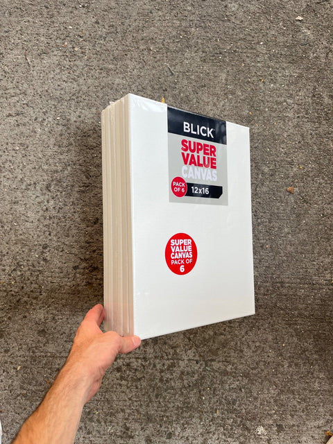 6 Blick Canvas Pack, 12x16"