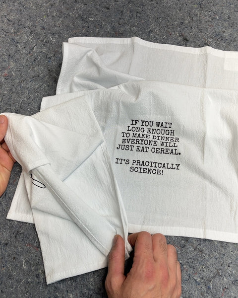 Two Funny Quote Kitchen Towels