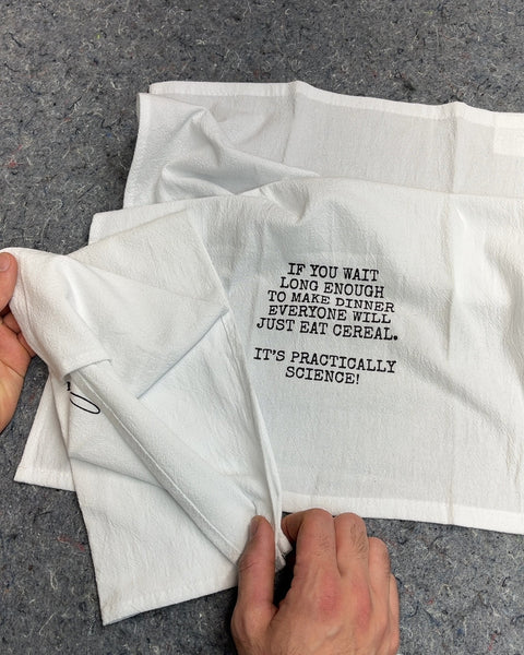 Two Funny Quote Kitchen Towels