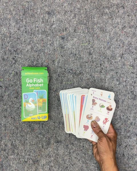 School Zone Go Fish Alphabet Game Cards