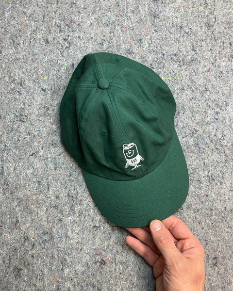Bero Green Baseball Cap with Embroidered Can