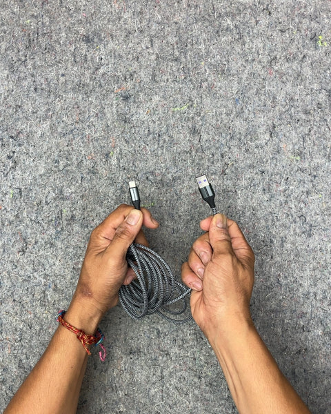 Braided Lightning to USB-B Charging Cable