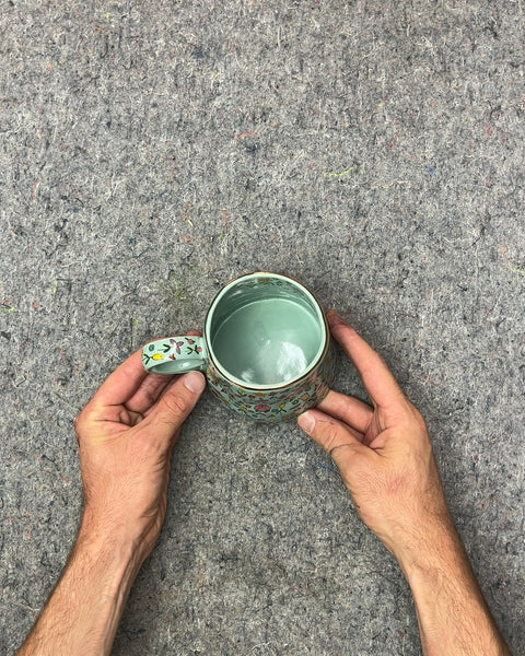 Floral Patterned Ceramic Mug