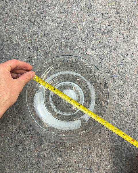 Very Pretty Clear Glass Bowl, W9"