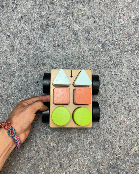 Wooden Shape Sorter Truck Toy