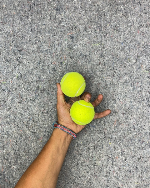 Two Yellow Tennis Balls