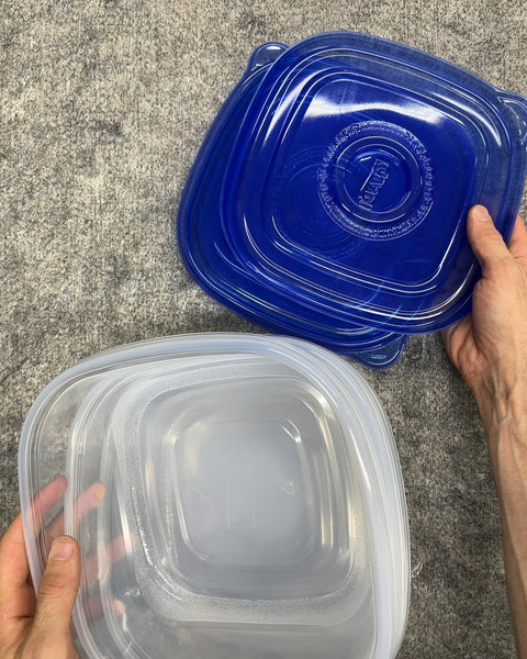 3 Glad Food Storage Containers with Lids, 13 Cups