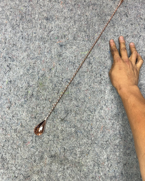 Sexy Long Copper Cocktail Stirring Spoon, 20"