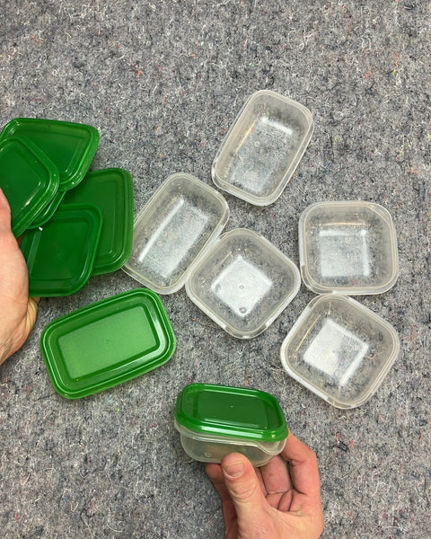 Bunch Of Small Plastic Food Containers